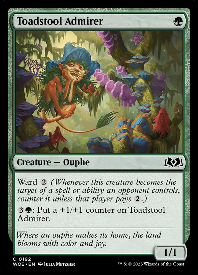 Toadstool Admirer - (Foil): Wilds of Eldraine