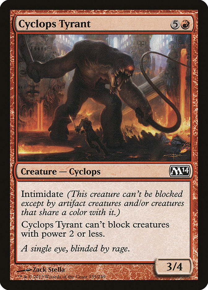 Cyclops Tyrant - (Foil): Magic 2014