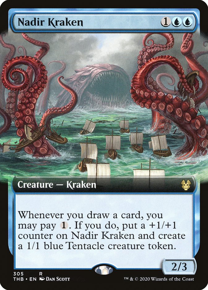 Nadir Kraken (Extended Art): Theros Beyond Death