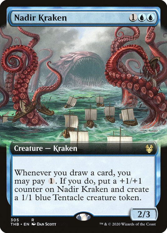 Nadir Kraken (Extended Art): Theros Beyond Death