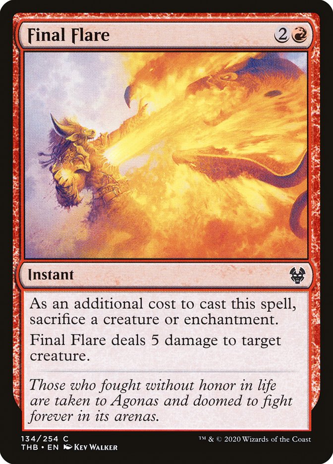 Final Flare - (Foil): Theros Beyond Death