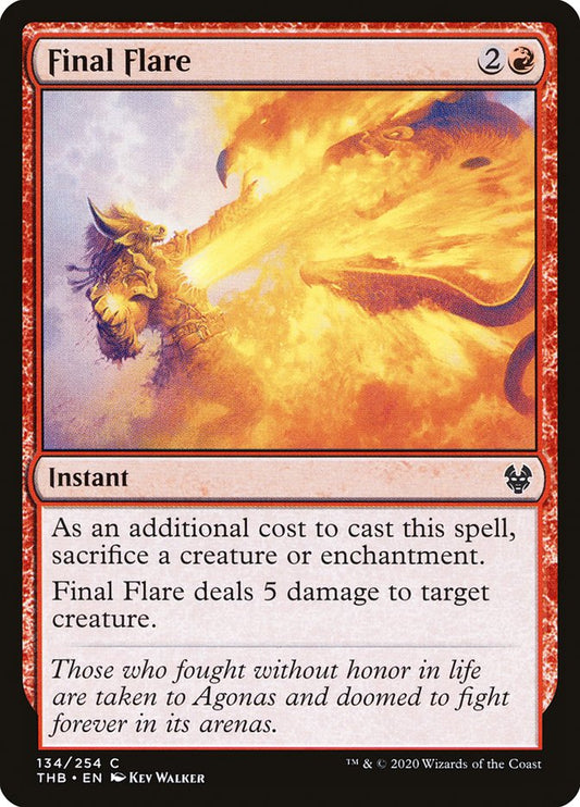 Final Flare - (Foil): Theros Beyond Death
