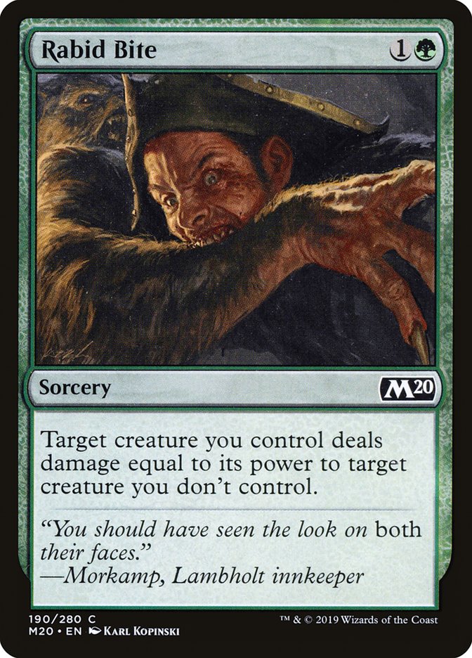 Rabid Bite - (Foil): Core Set 2020