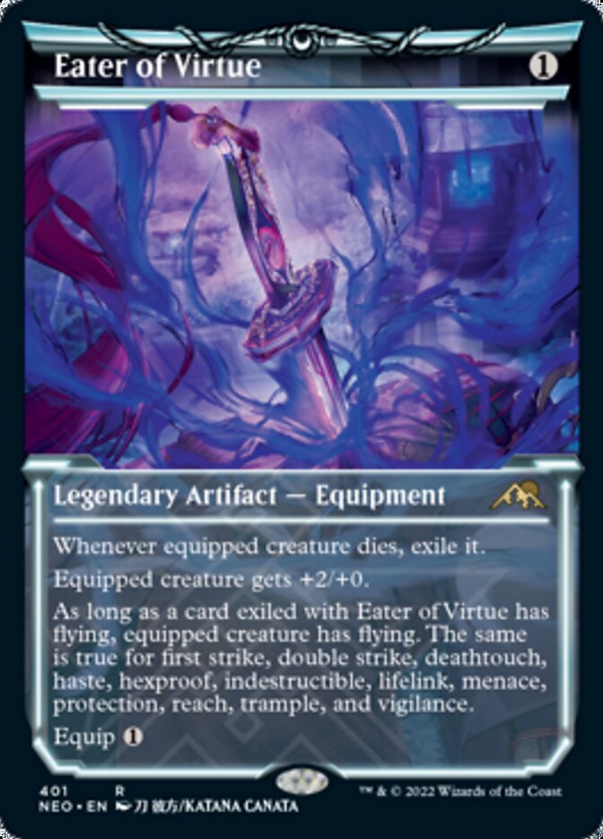 Eater of Virtue (Showcase) - (Foil): Kamigawa: Neon Dynasty