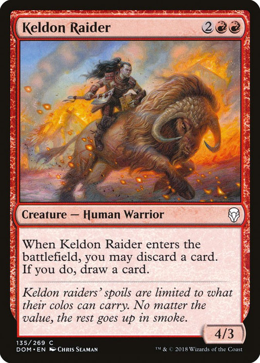 Keldon Raider - (Foil): Dominaria