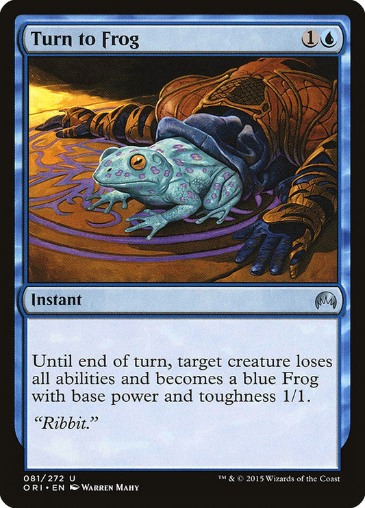 Turn to Frog - (Foil): Magic Origins