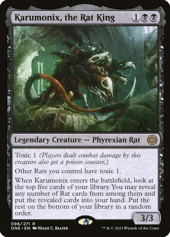 Karumonix, the Rat King - (Foil): Phyrexia: All Will Be One