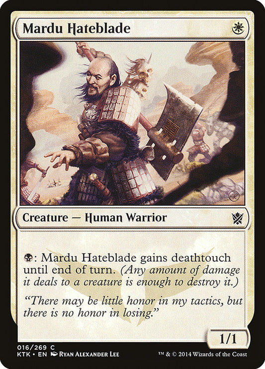 Mardu Hateblade - (Foil): Khans of Tarkir