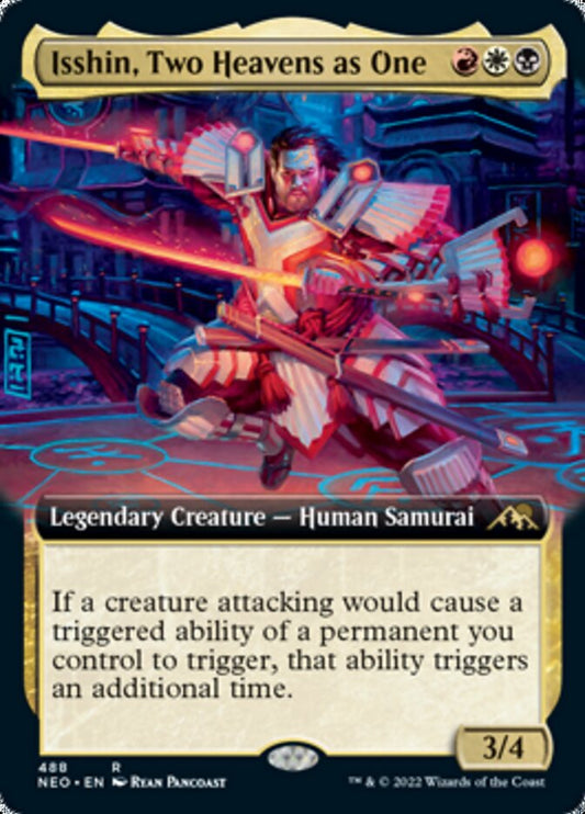 Isshin, Two Heavens as One (Extended Art): Kamigawa: Neon Dynasty