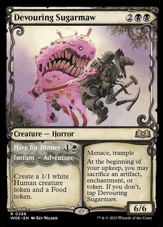 Devouring Sugarmaw // Have for Dinner (Showcase): Wilds of Eldraine