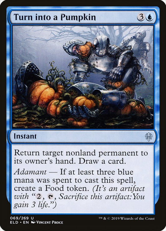 Turn into a Pumpkin - (Foil): Throne of Eldraine