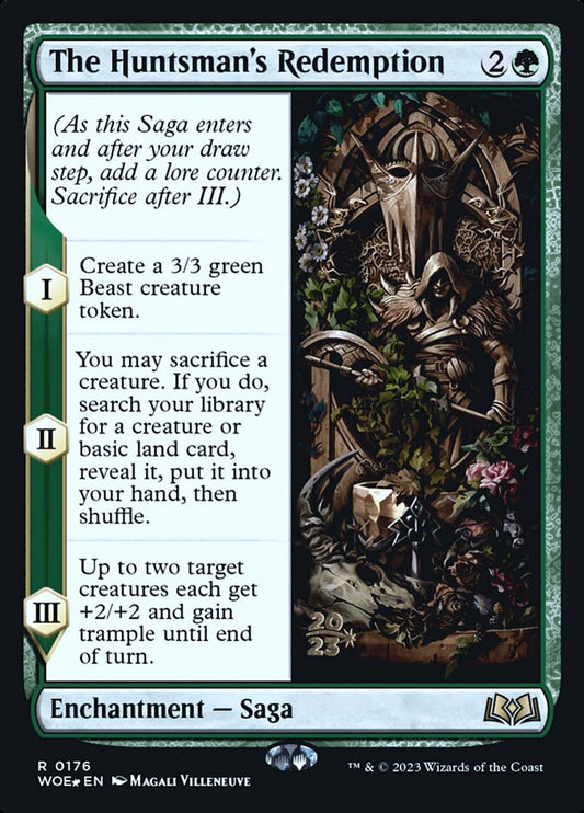 The Huntsman's Redemption (Prerelease) (Wilds of Eldraine) - (Foil): Wilds of Eldraine Promos