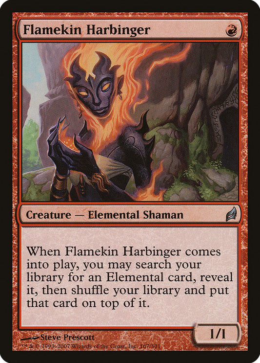 Flamekin Harbinger - (Foil): Lorwyn