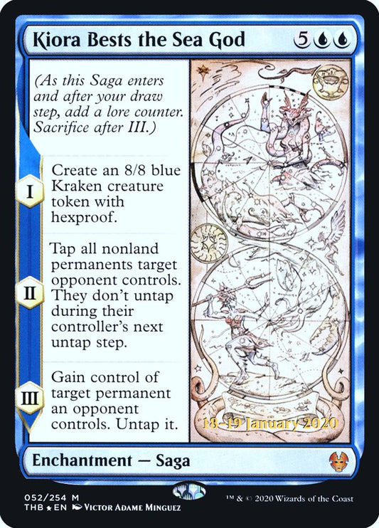 Kiora Bests the Sea God - (Foil): Theros Beyond Death Promos