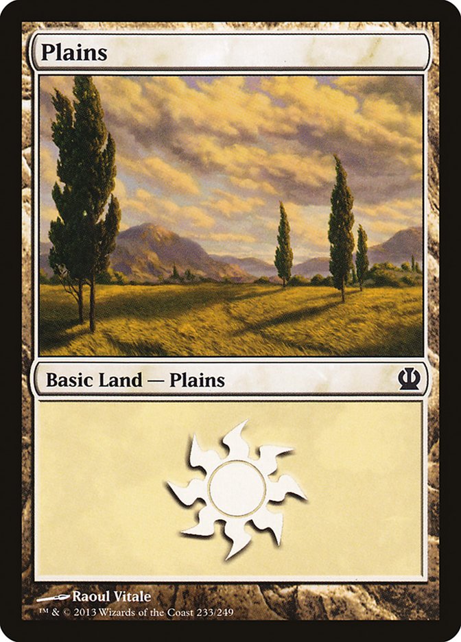 Plains (#233) - (Foil): Theros
