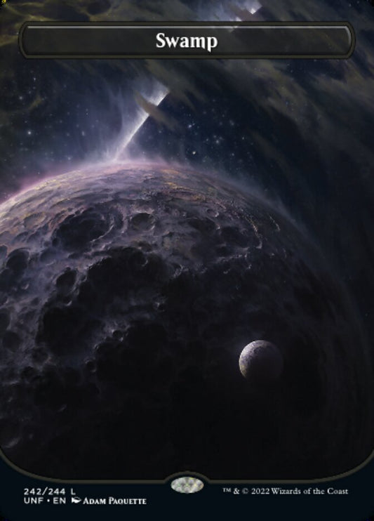 Swamp (#242) (Borderless) - (Foil): Unfinity