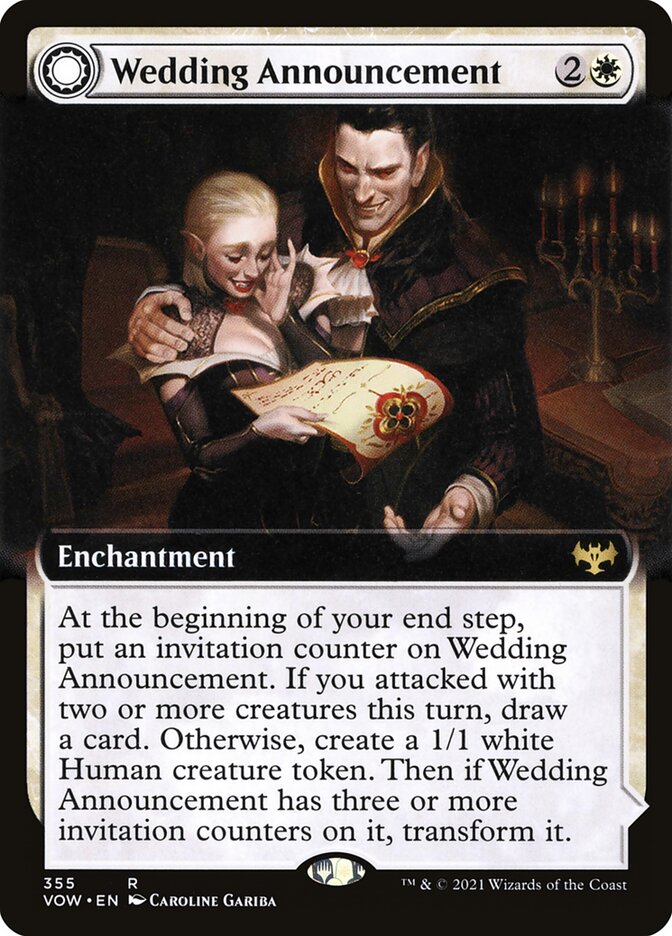 Wedding Announcement // Wedding Festivity (Extended Art) - (Foil): Innistrad: Crimson Vow