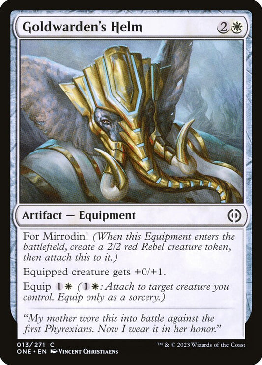 Goldwarden's Helm: Phyrexia: All Will Be One