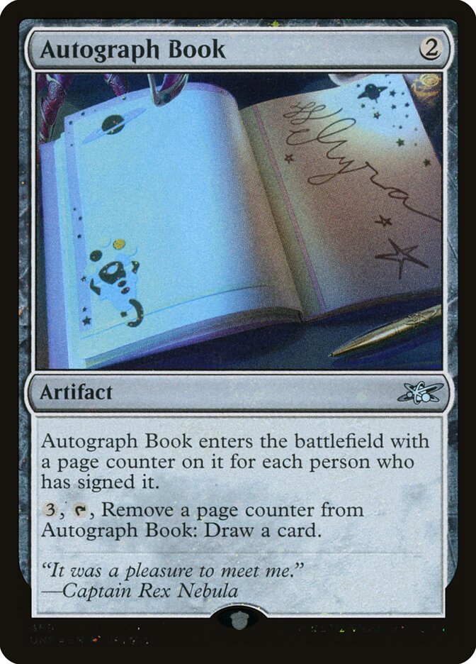 Autograph Book (Galaxy Foil) - (Foil): Unfinity