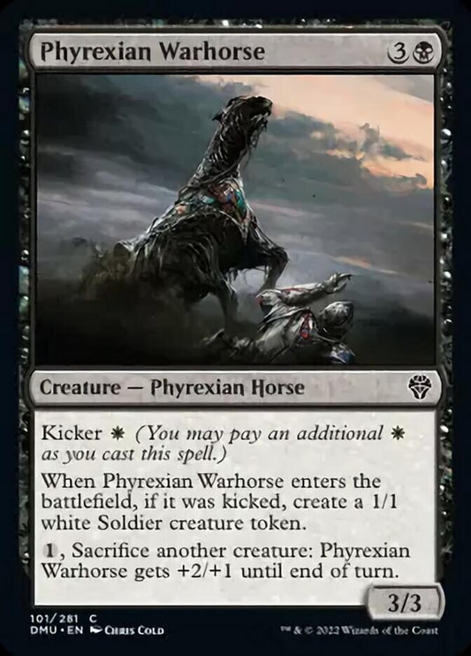 Phyrexian Warhorse - (Foil): Dominaria United