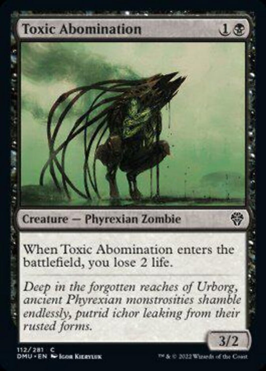 Toxic Abomination - (Foil): Dominaria United
