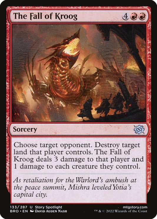 The Fall of Kroog - (Foil): The Brothers' War
