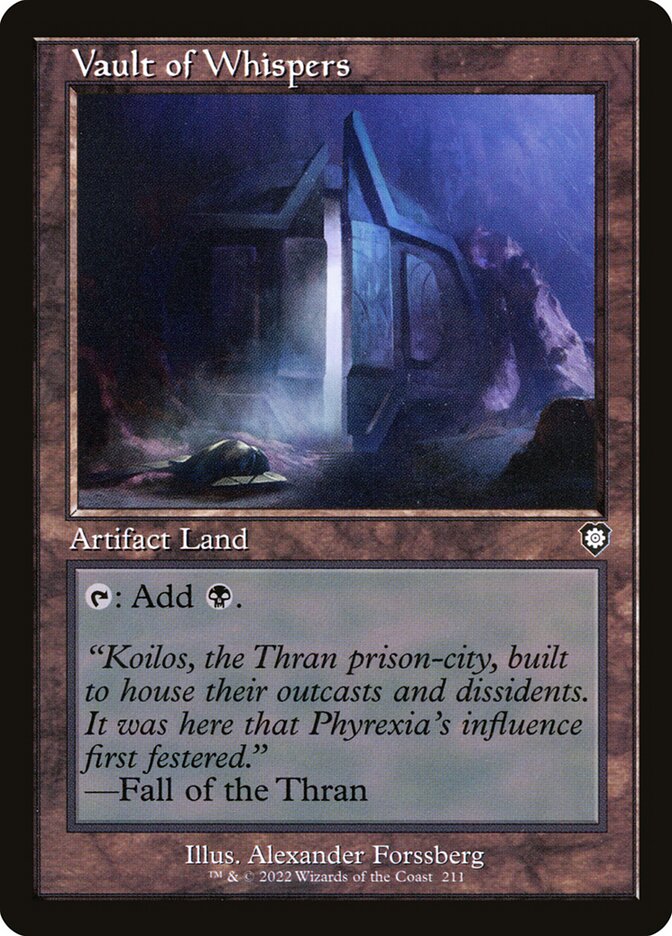 Vault of Whispers (Retro Frame): The Brothers' War Commander