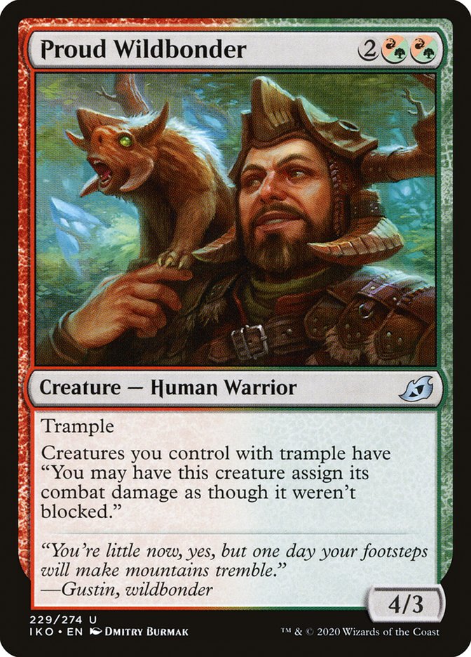 Proud Wildbonder - (Foil): Ikoria: Lair of Behemoths