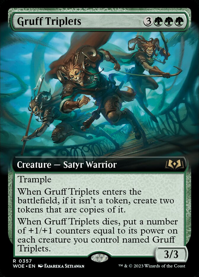 Gruff Triplets (Extended Art): Wilds of Eldraine
