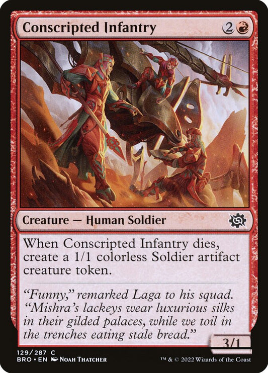 Conscripted Infantry - (Foil): The Brothers' War