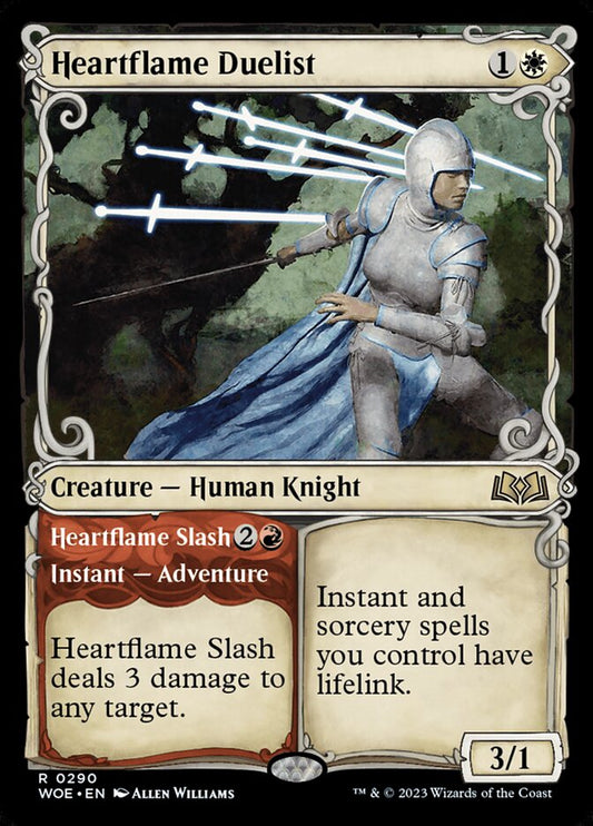 Heartflame Duelist // Heartflame Slash (Showcase) - (Foil): Wilds of Eldraine