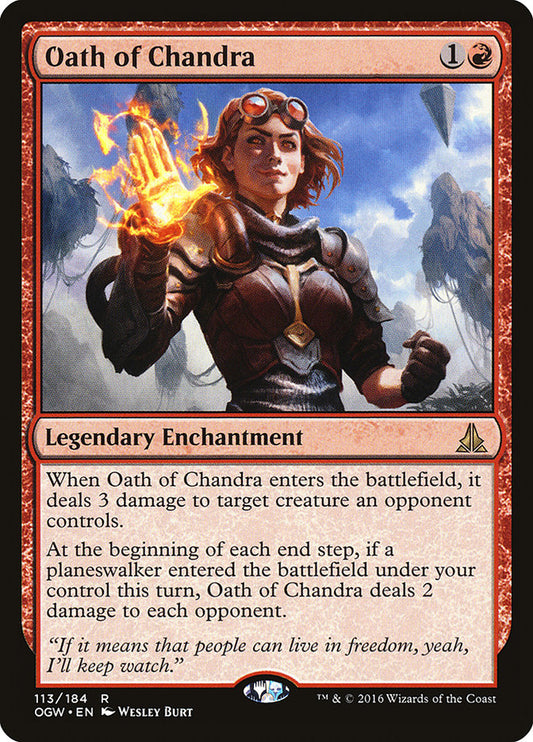 Oath of Chandra - (Foil): Oath of the Gatewatch