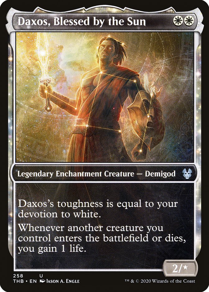 Daxos, Blessed by the Sun (Showcase): Theros Beyond Death