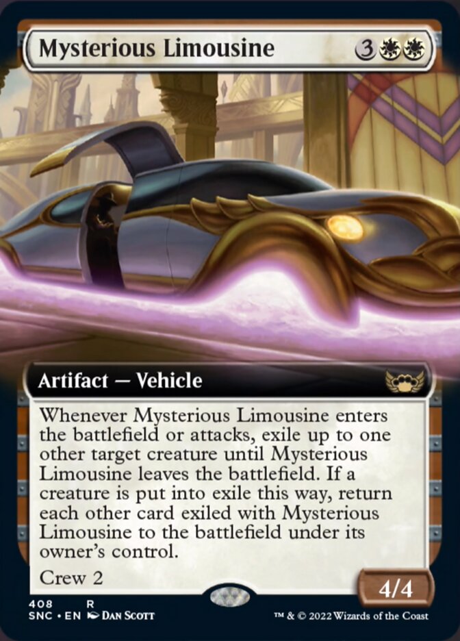 Mysterious Limousine (Extended Art) - (Foil): Streets of New Capenna
