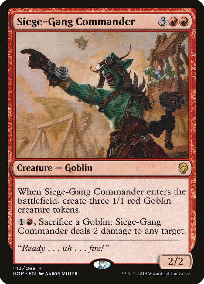 Siege-Gang Commander: Dominaria