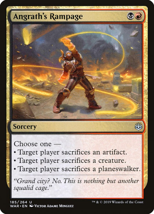 Angrath's Rampage - (Foil): War of the Spark