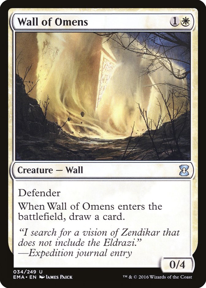 Wall of Omens - (Foil): Eternal Masters