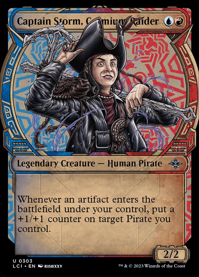 Captain Storm, Cosmium Raider (Showcase) - (Foil): Lost Caverns of Ixalan
