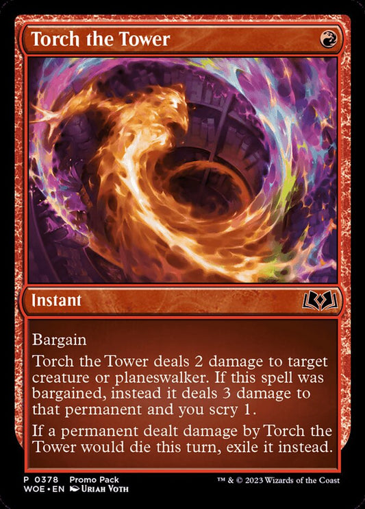 Torch the Tower (Promo Pack) (Wilds of Eldraine): Wilds of Eldraine