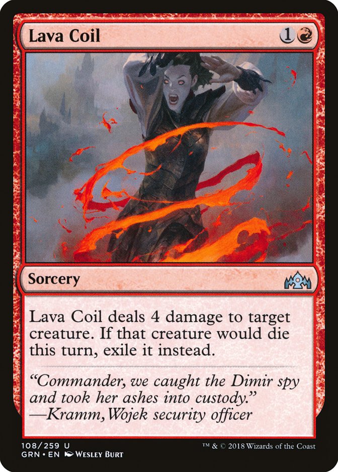 Lava Coil - (Foil): Guilds of Ravnica
