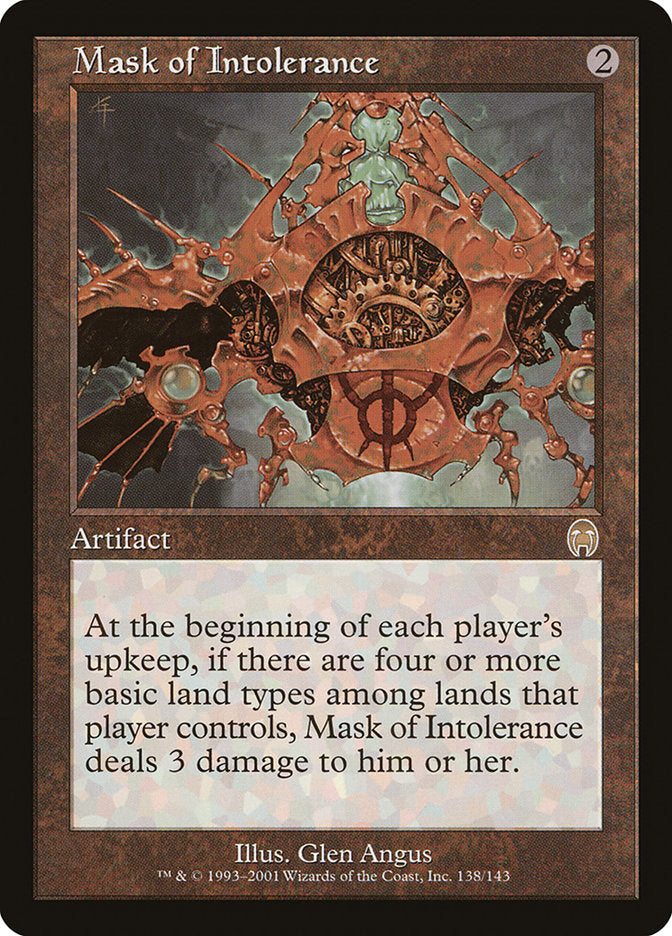 Mask of Intolerance - (Foil): Apocalypse