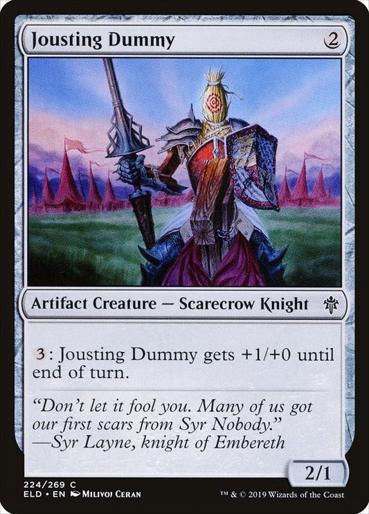 Jousting Dummy - (Foil): Throne of Eldraine