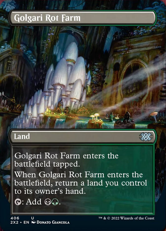 Golgari Rot Farm (Borderless) - (Foil): Double Masters 2022