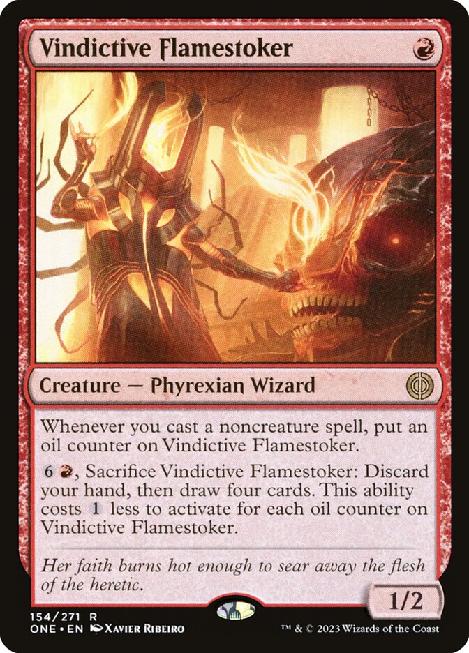 Vindictive Flamestoker - (Foil): Phyrexia: All Will Be One