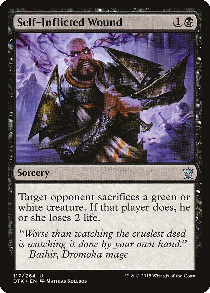 Self-Inflicted Wound - (Foil): Dragons of Tarkir