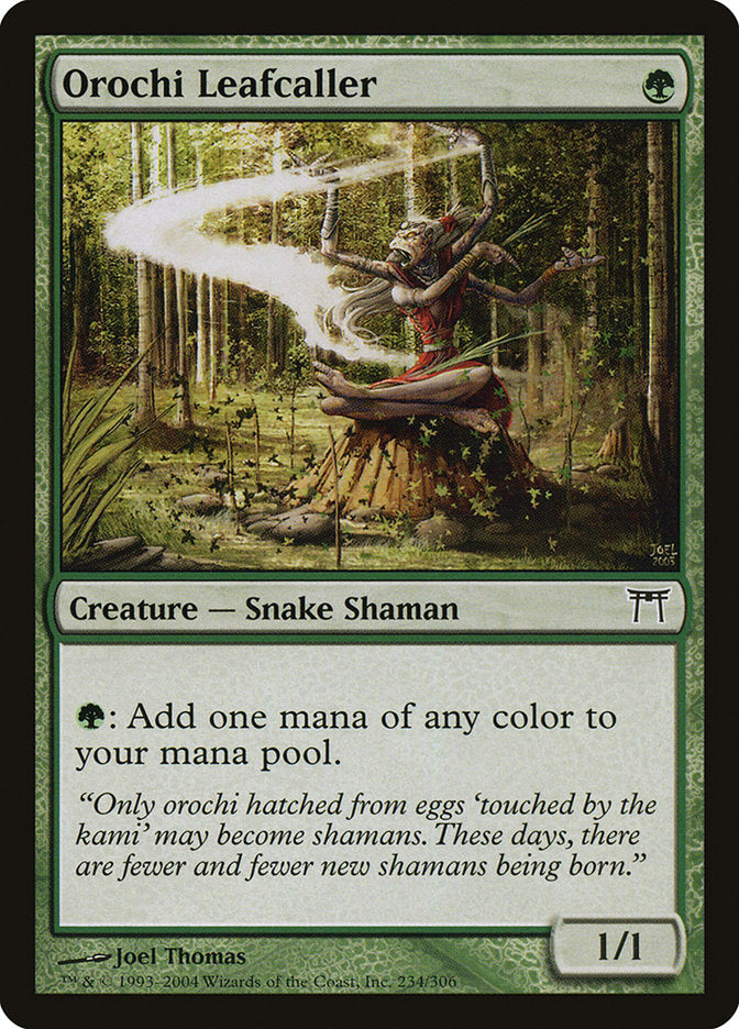 Orochi Leafcaller - (Foil): Champions of Kamigawa
