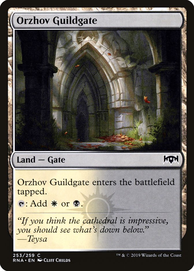 Orzhov Guildgate (#253) - (Foil): Ravnica Allegiance