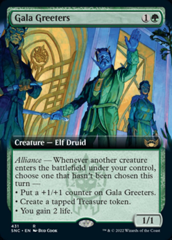 Gala Greeters (Extended Art) - (Foil): Streets of New Capenna