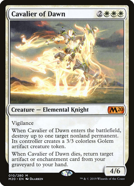 Cavalier of Dawn - (Foil): Core Set 2020