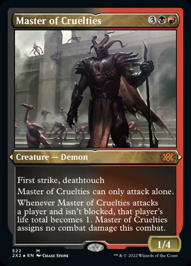 Master of Cruelties (Foil Etched) - (Foil): Double Masters 2022